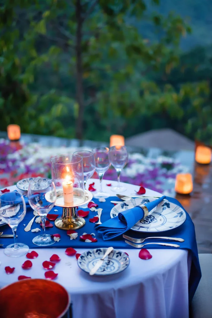 A romantic dinner setting at Natya Resort Ubud (photo 1)