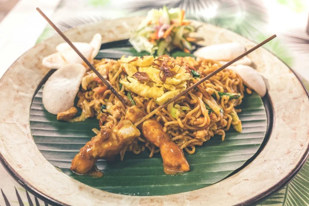A Balinese dish from the menu at Natya River Sidemen
