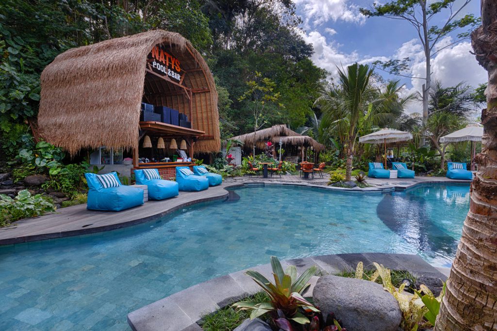 The pool bar at Natya River Sidemen
