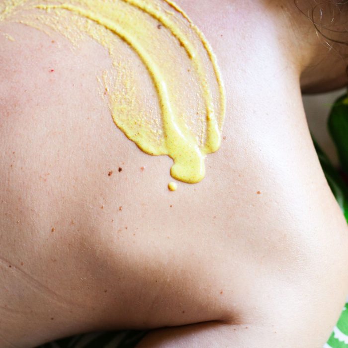 A body scrub treatment at Natya Hotel Tanah Lot