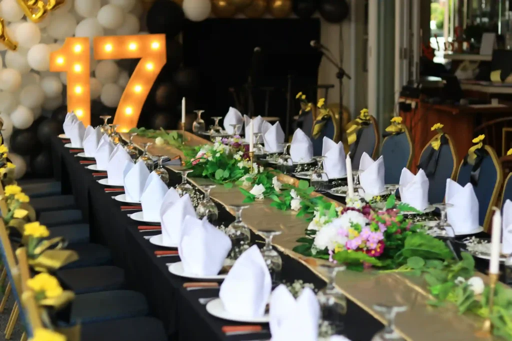 A birthday celebration setup at Natya Hotel Kuta